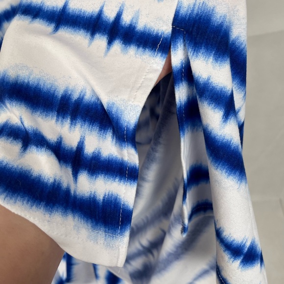 The original Muk Luks Cloud Jersey Knit Tye Dye Midi Dress Women Size PL - Picture 6 of 7